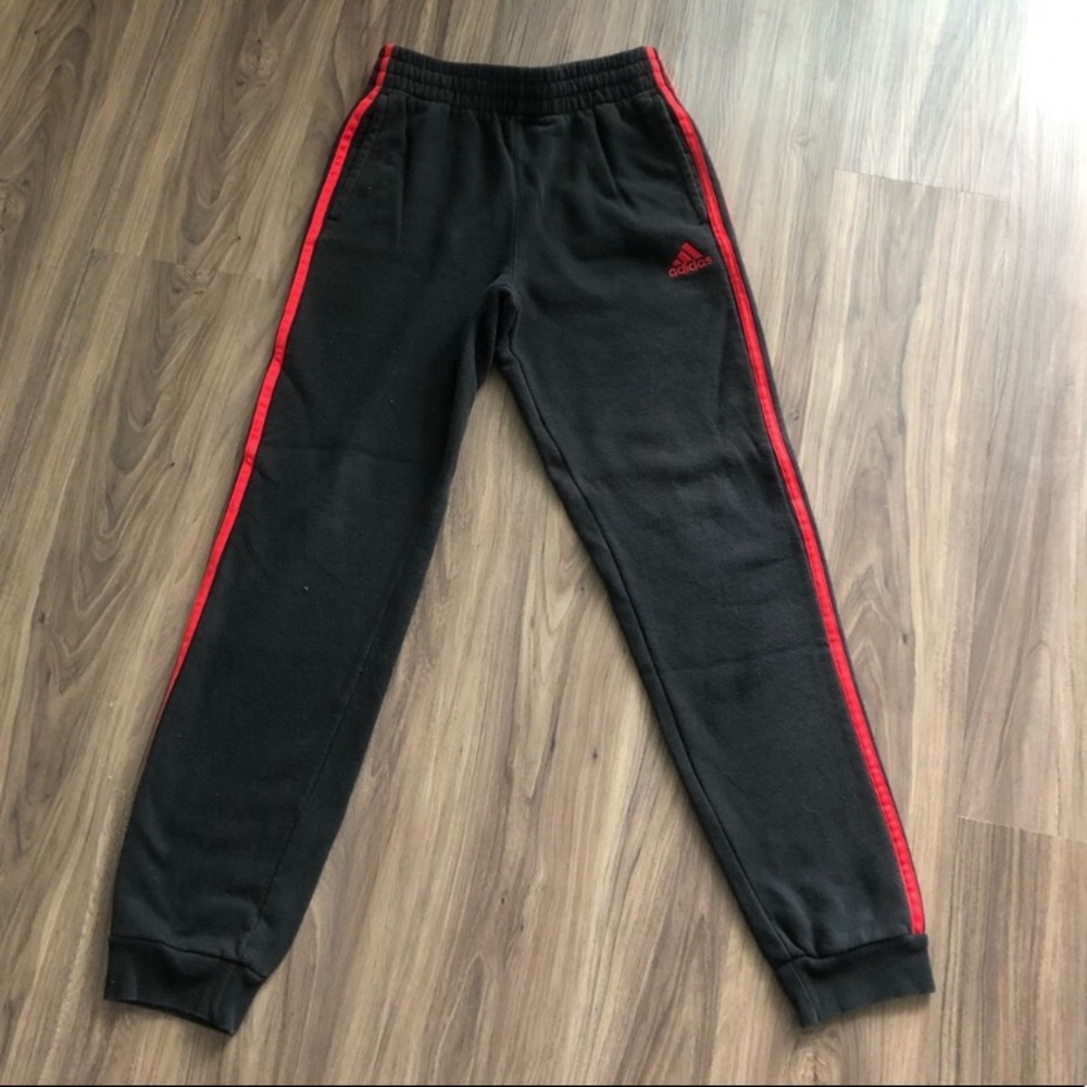 Kids’ Adidas Black Red Jogger Sweatpants L (14/16)